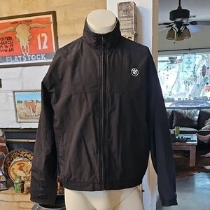 BMW LOGO Vintage Gear for Sports Black Shelled Fleece Lined Jacket S